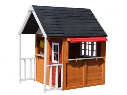 Zahradní dřevěný domek s verandou a kuchyní - dětský