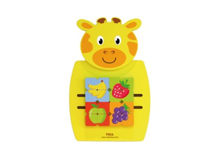 Dřevěná nástěnná hra - ovocná mozaika