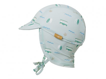 Dětský klobouk s UV ochranou v neutrální barvě - surfař