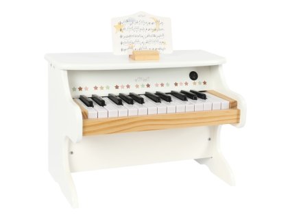 Bílé dřevěné dětské piano