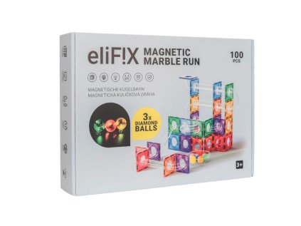 Magnetická stavebnice EliFix fresh - kuličková dráha 100 ks