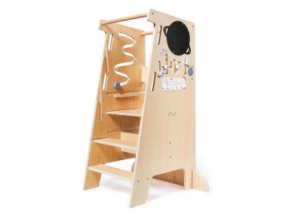 Rostoucí učící věž edukativní 5v1 Play 90 cm - Vesmír - BAZAR