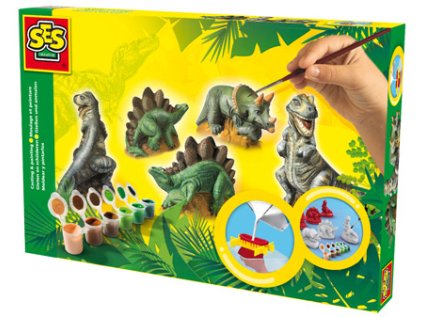 Sádrový trojkomplet - dinosauři