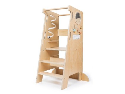 Rostoucí učící věž edukativní 5v1 Play 90 cm - Zvířátka