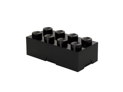 LEGO box na svačinu 100 x 200 x 75 mm - černý