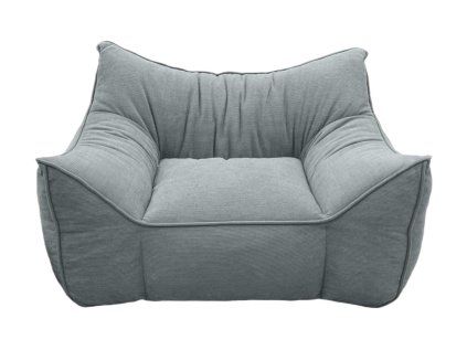 Dětské křeslo šedé - manšestrové