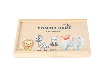 Dřevěné domino - Zvířátka ze ZOO