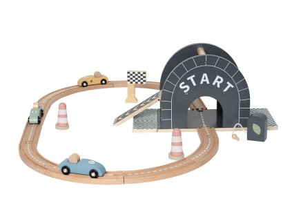 Závodní dráha v boxíku - šedá