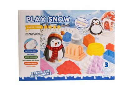 Kinetický sníh pro stavbu hradů