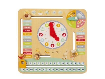 Kalendář pro děti s hodinami