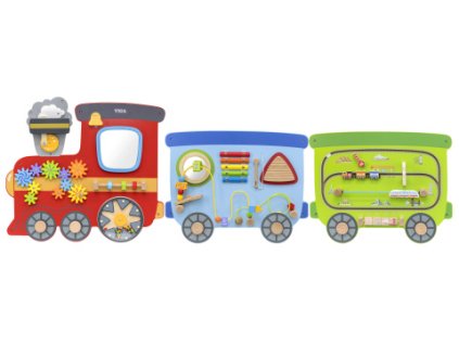 Dřevěná nástěná hra vláček