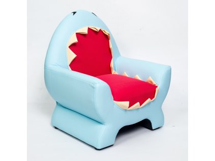 Hravé dětské křesílko ve žraločím designu dodá dětskému pokojíku na originalitě