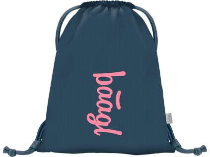 Sáček na přezůvky Logo růžový
