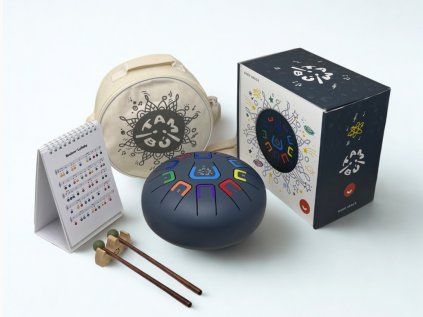 Hudební nástroj Tambú - šedomodré