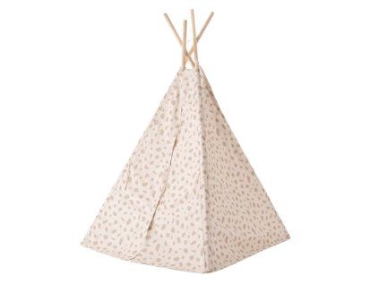 Přírodní teepee s puntíky