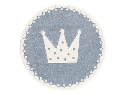 koberec v pokoji crown modrý