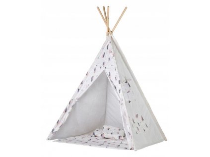 Dětský teepee stan - Růžový les je určen především pro holčičky nejen do dětského pokojíčku