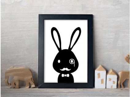 Plakát s králíkem detektiv