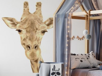 Samolepka na zeď do dětského pokoje Žirafa
