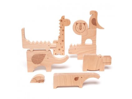 Zábavné puzzle Safari