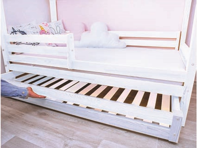 ELIS DESIGN Šuplík k premiovým domečkovým postelím bílý dostupné rozměry: 100 x 180