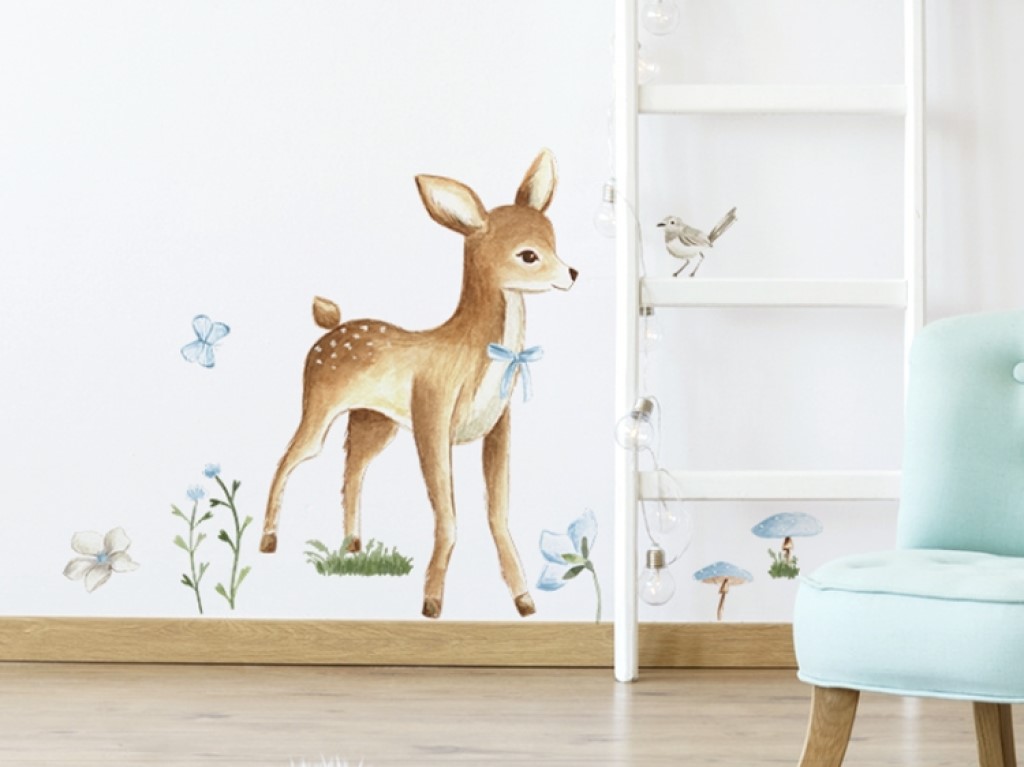 Yokodesign Set – nálepky tři břízky, koloušek II, koloušek IV – růžová varianta