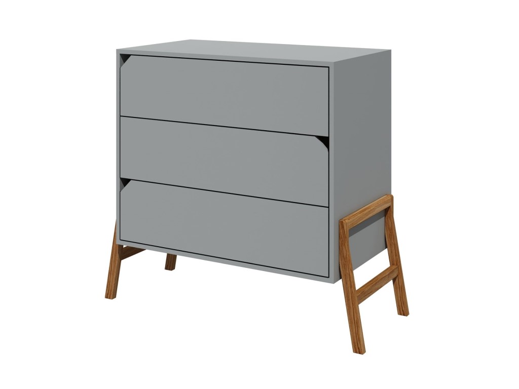 Bellamy Dětská komoda Lotta – 3 zásuvky barva: šedá