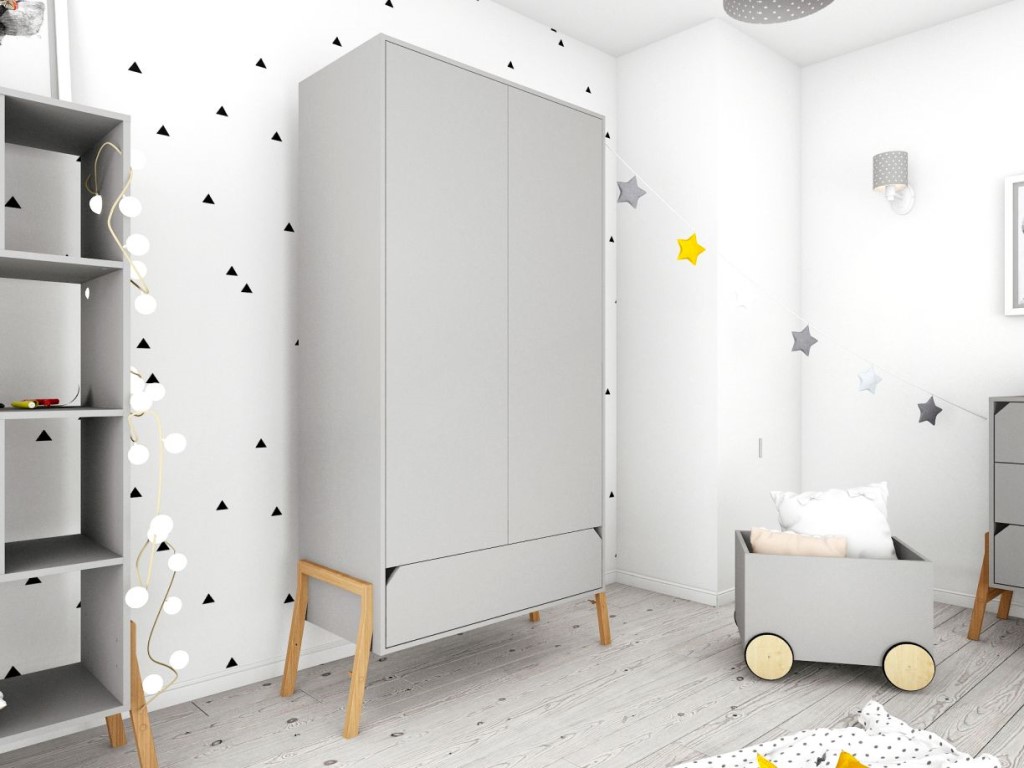 Bellamy Dětská skříň Lotta barva: sněhově bílá