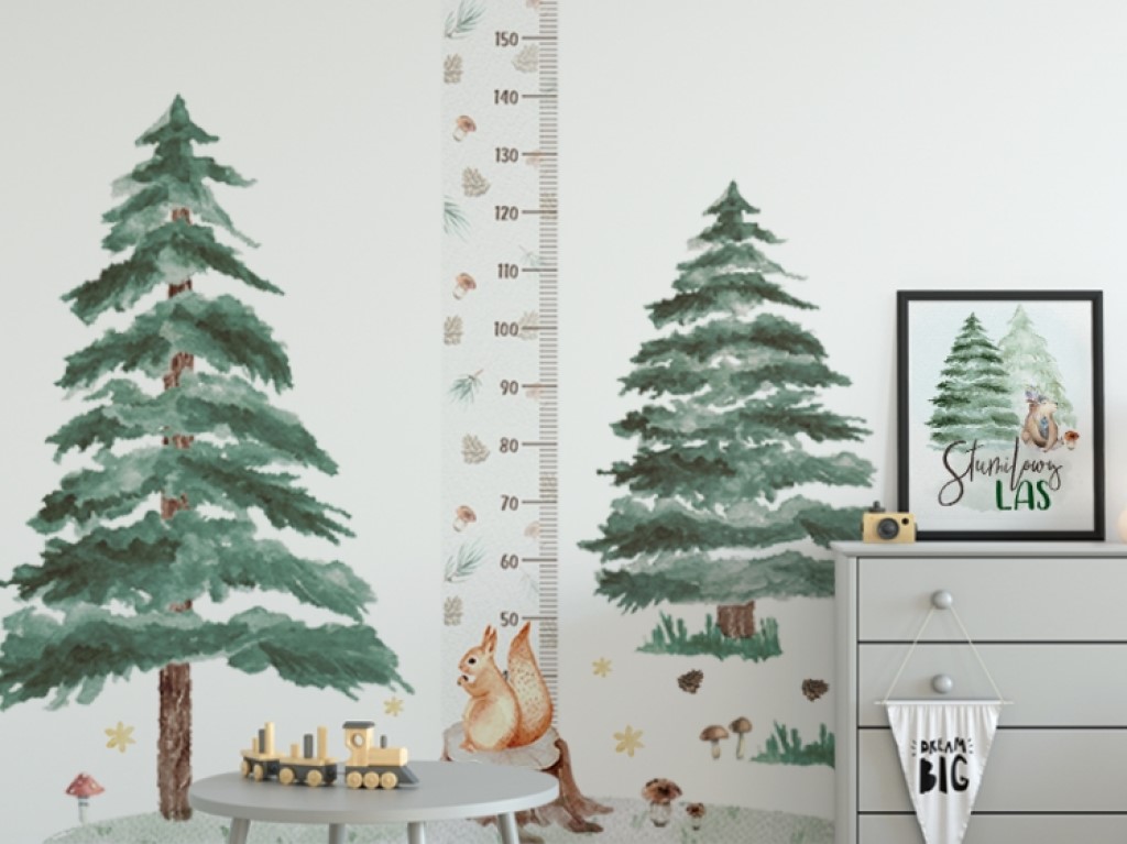 Yokodesign Nálepka na zeď – metr Veverka