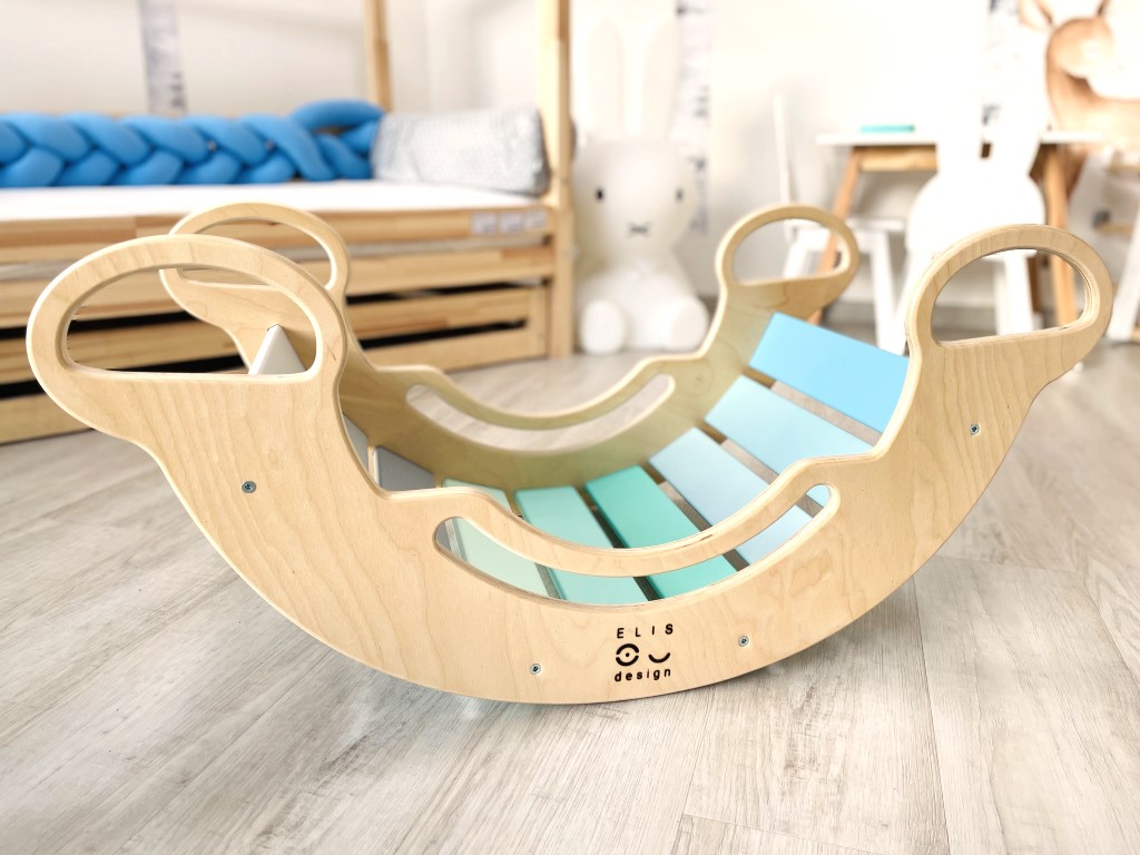 ELIS DESIGN Montessori houpačka 6in1 smile blue (obrázek 9)