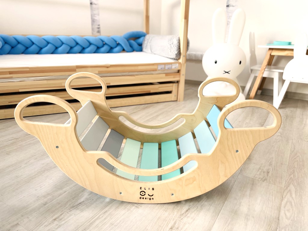 ELIS DESIGN Montessori houpačka 6in1 smile blue (obrázek 8)