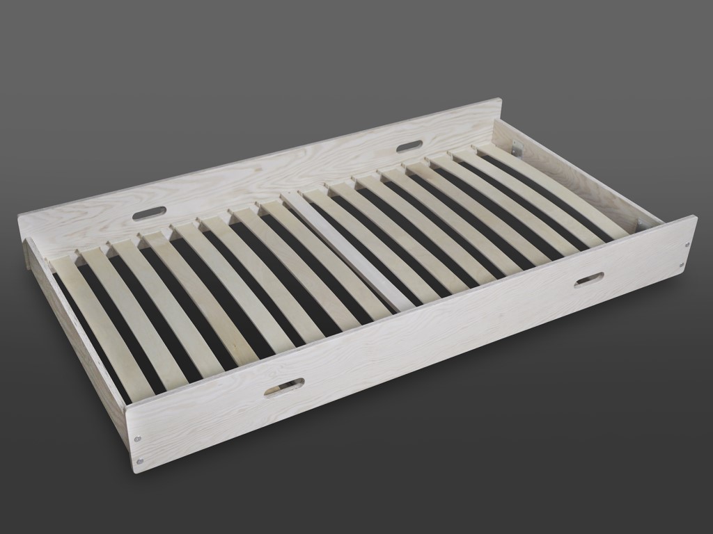 ELIS DESIGN Šuplík k domečkovým postelím premium a Mars barva: přírodní (natur), rozměr lůžka: 80 x 160 cm