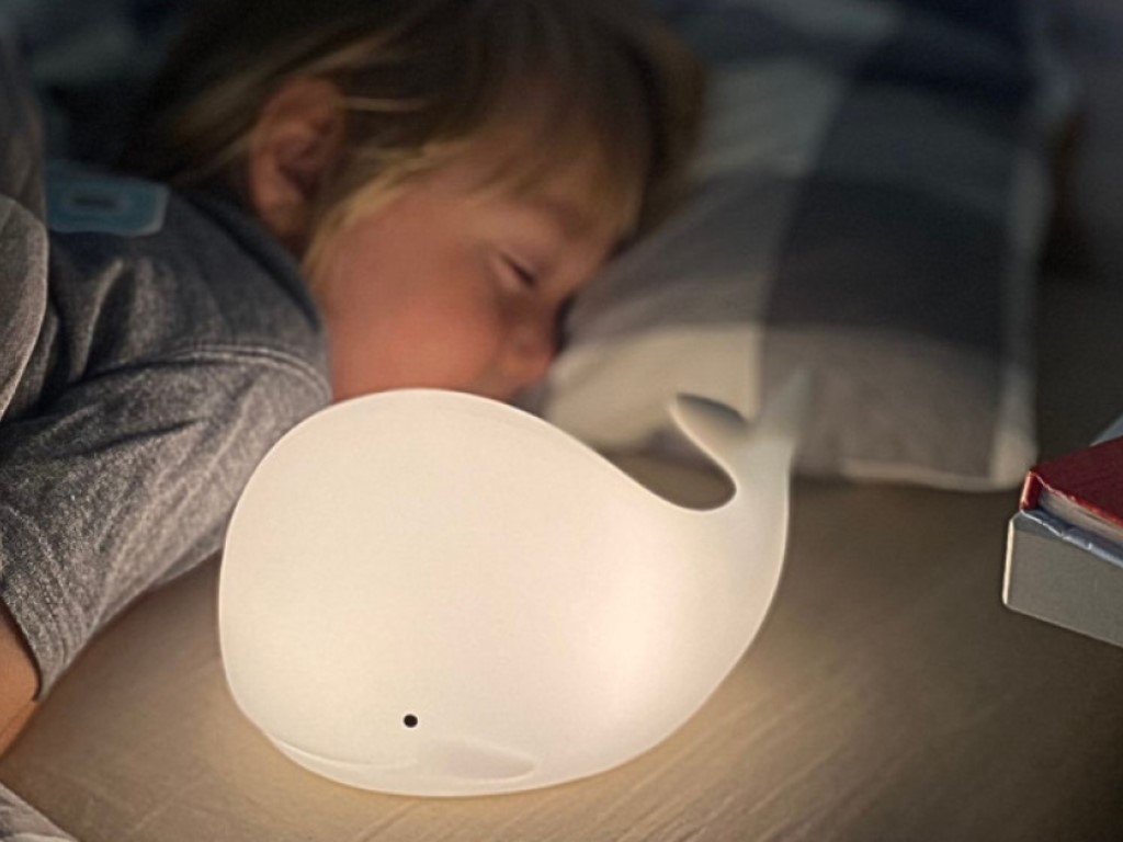 Rabbit & Friends Dotyková lampička velryba s ovládáním (obrázek 9)