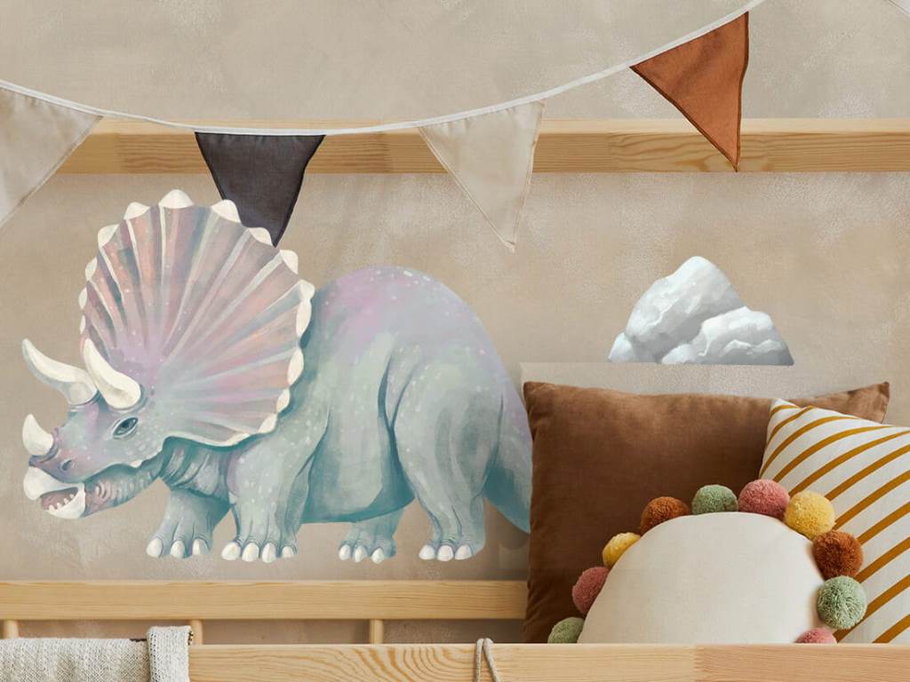 Pastelowe Love Nálepka na zeď – Dinosauři I