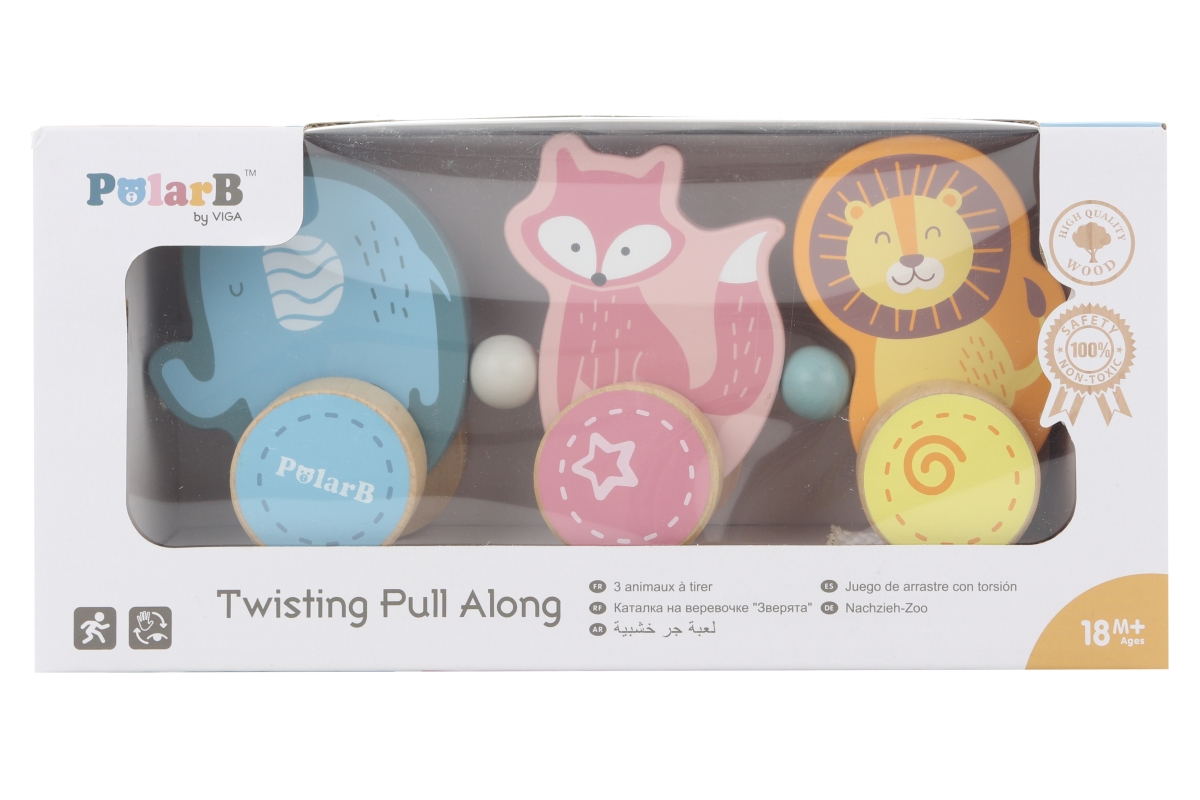 Viga dřevěná tahačka zvířátka