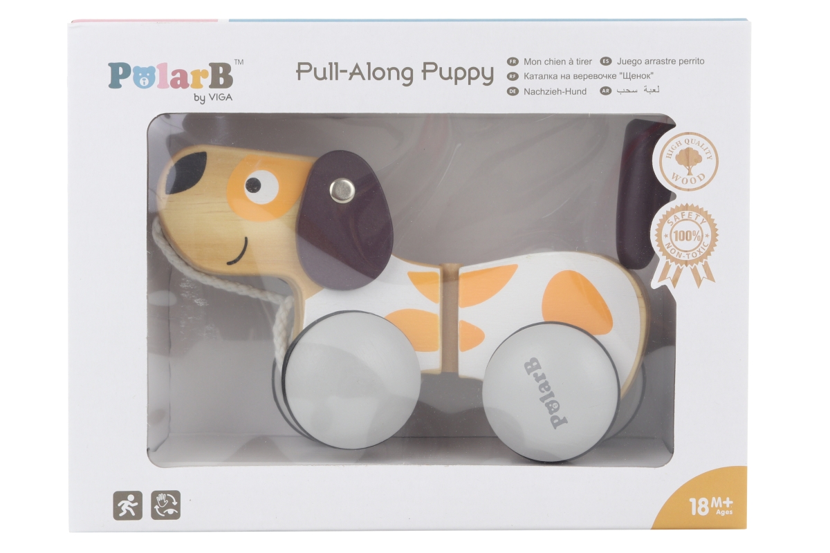 Viga dřevěná tahačka štěňátko