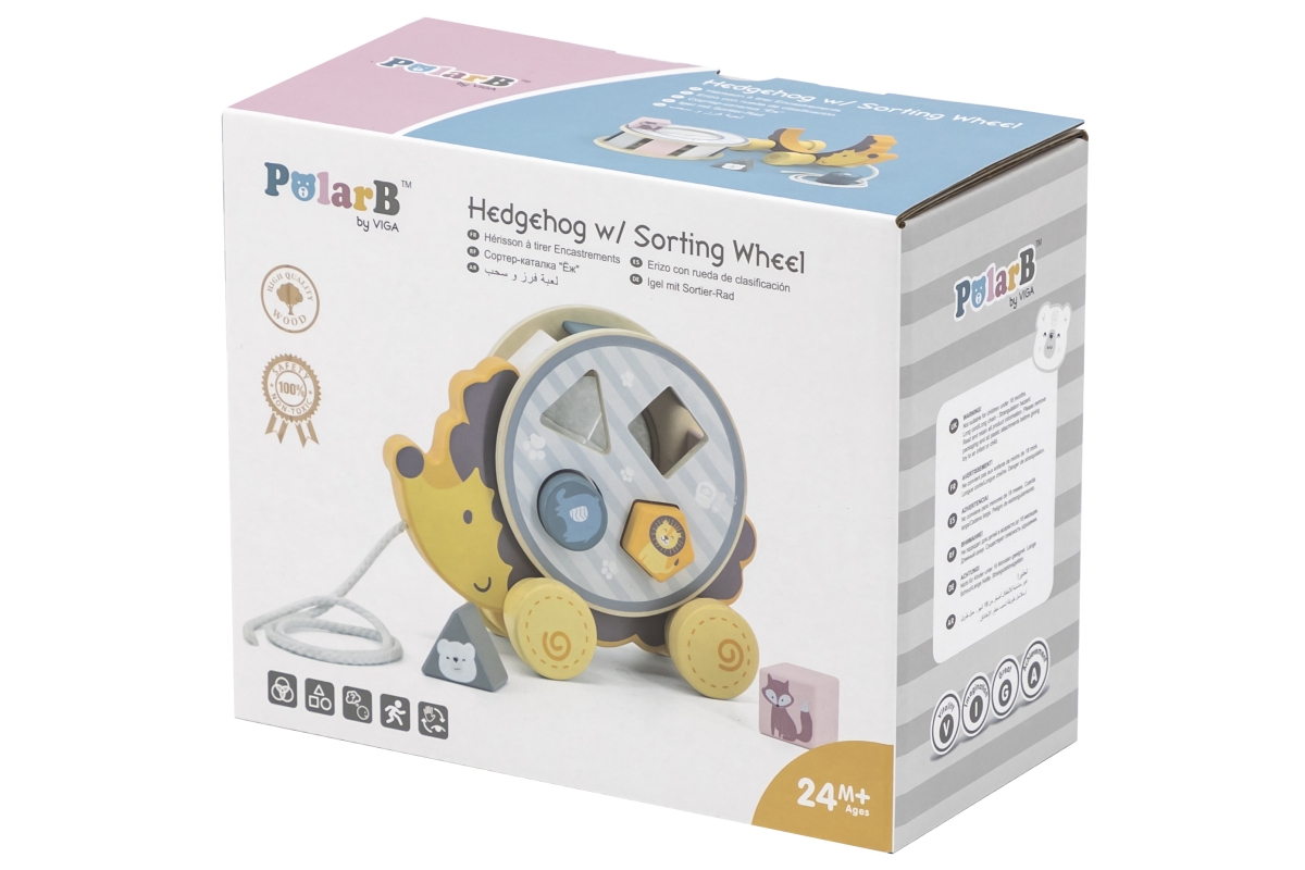 Viga dřevěná tahačka a vkládačka ježek