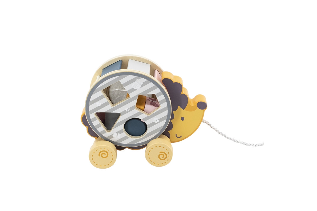 Viga dřevěná tahačka a vkládačka ježek