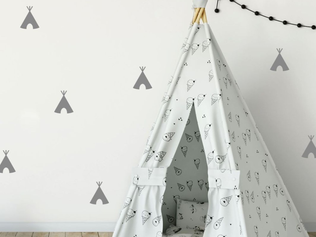 DEKORACJAN Samolepky – Teepee barva: Bílá