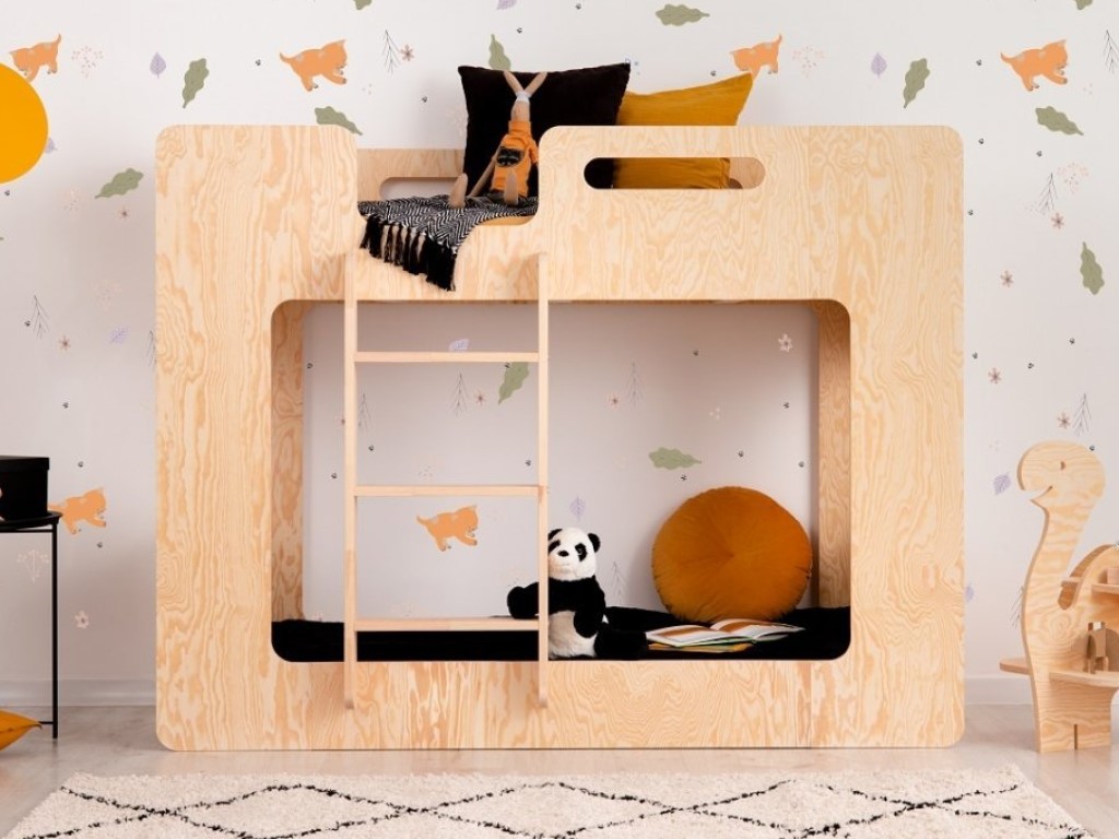 ADEKO Patrová postel KOSMOS edge bílá rozměr lůžka: 70 x 140 cm