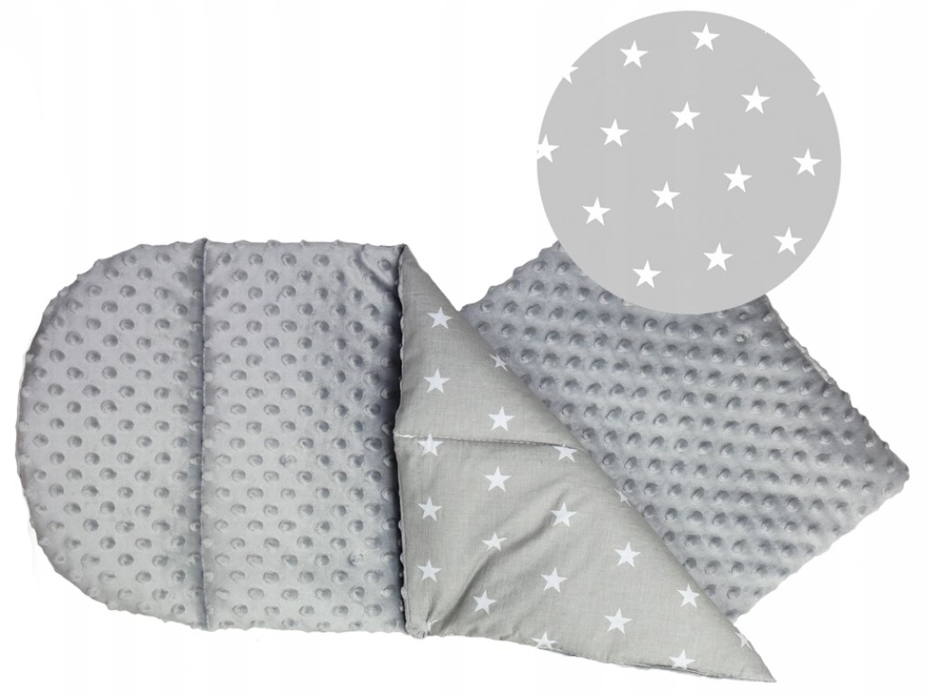 eliNeli Set do postýlky – 7dílná sada Šedá s hvězdami