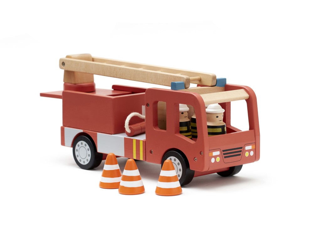 Kids Concept Dřevěný hasičský vůz AIDEN