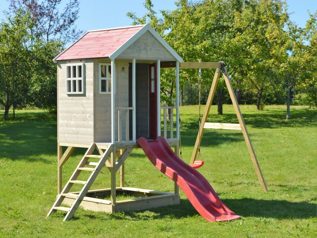 Wendi Toys Dětský zahradní domeček s houpačkou, skluzavkou i pískovištěm