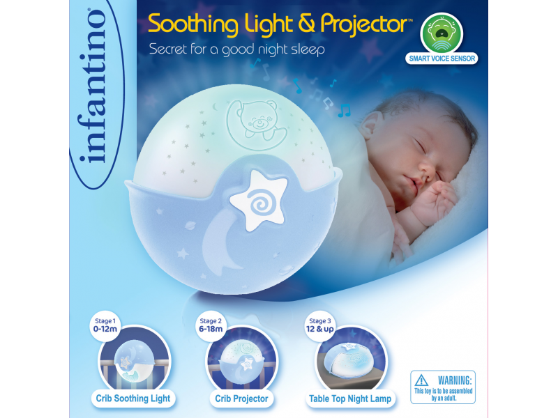 Infantino Noční lampička s projekcí modrá (obrázek 6)