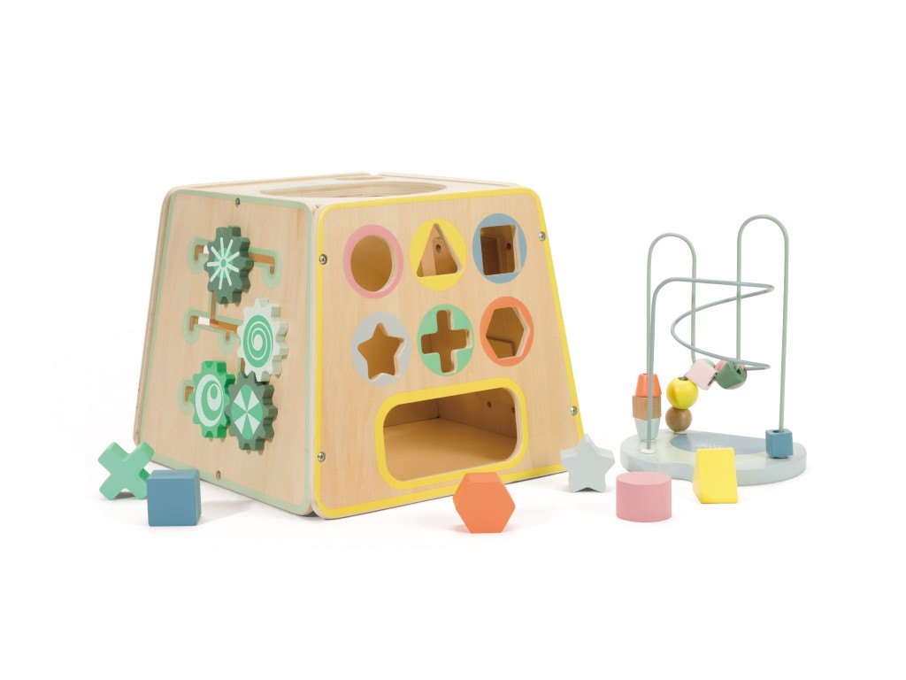 Classic WORLD Activity board kostka s kuličkovou dráhou 47 cm