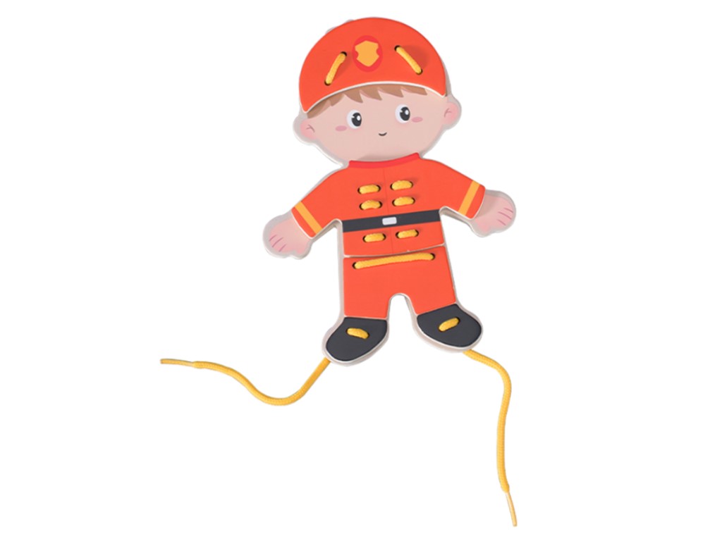 Classic WORLD Dřevěné puzzle šněrovací Profese (pro kluky)