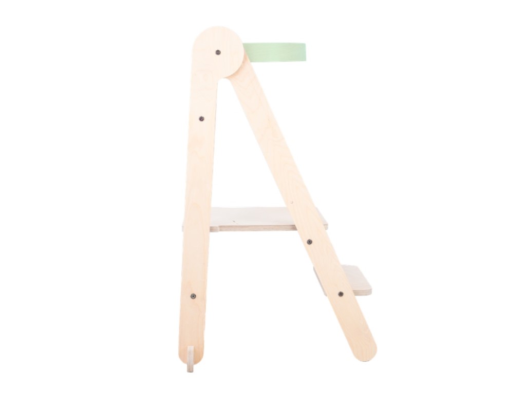 mamatoyz Skládací rostoucí učící věž 2v1 lakovaná – mint