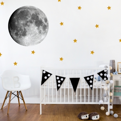 Yokodesign Nálepka na zeď – úplněk Velikost: maxi – XL