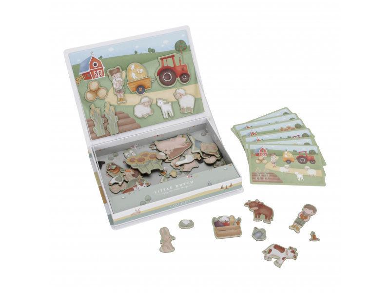 Little Dutch Little Dutch Magnetická hra Farma
