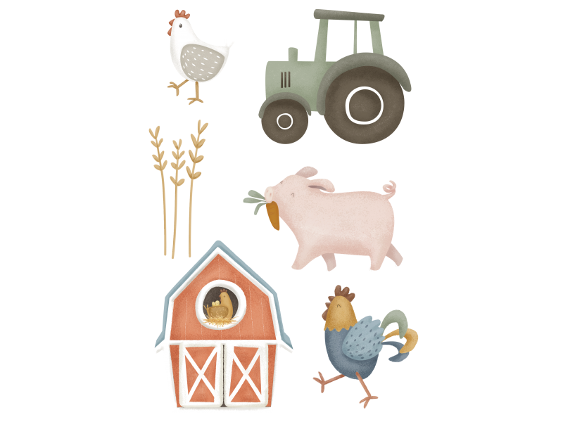 Little Dutch Samolepky na zeď Farma